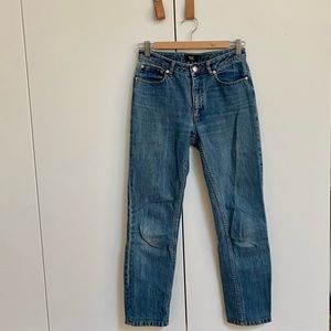 A.P.C. Jean Droit Japanese textile denim straight slim cut